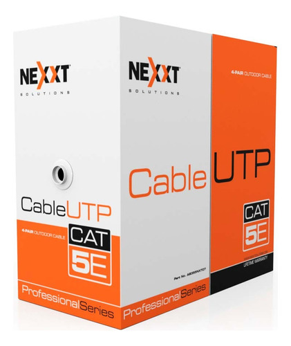 Bobina De Cable Cat.5e Utp P/exteriores Nexxt Ab355nxt07