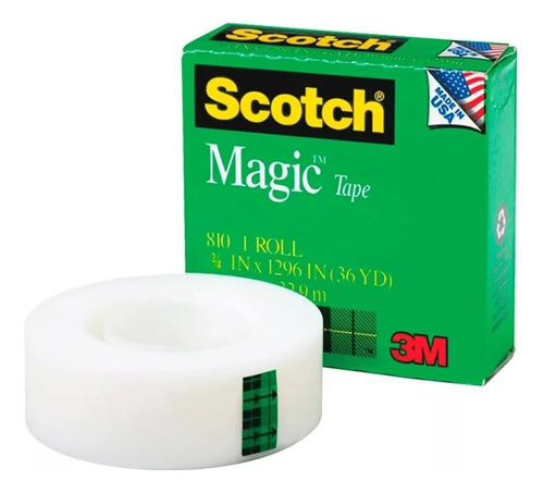 Cinta Mágica Scotch 3m 19mm X 254m Caja Verde Paqx12