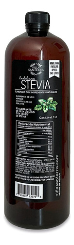 Stevia Natural Líquida 1 Litro No Amarga Para Diabéticos