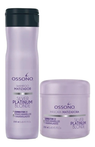 Shampoo Mascara Matizador Ossono Silver Platinum X 250ml