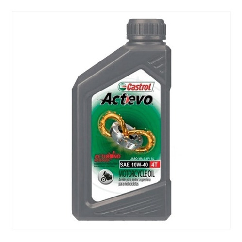 Aceite 10w-40 4t Semi Sintetico Castrol Actevo