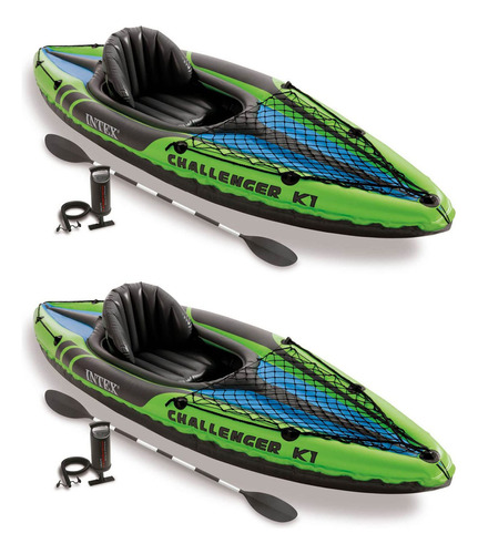 Intex Challenger K1 - Kayak Deportivo De Vinilo Duradero Pa.