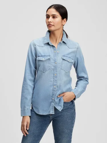 Blusas denim online mujer chile
