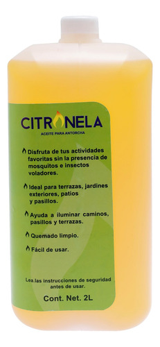 Citronela Líquida 2 Litros Repelente Natural Aroma Fresco