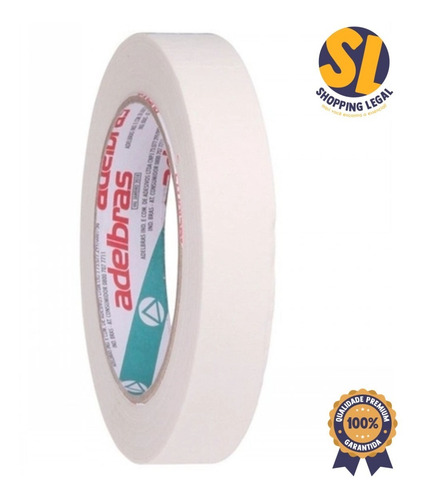 Imagem 3 de 6 de Fita Crepe 710 18mm X 50m Premium Adelbras