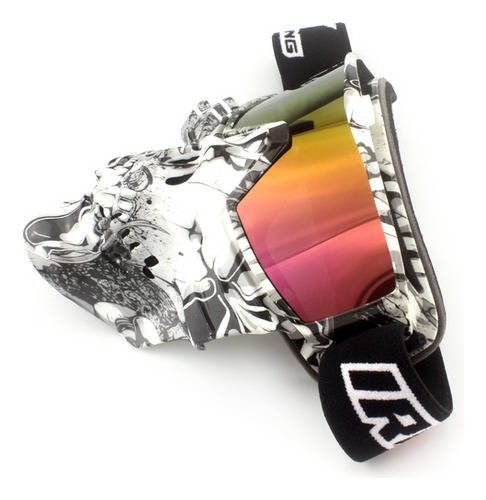 Googles Para Moto Con Mascara De Calavera Diseño Cadenas