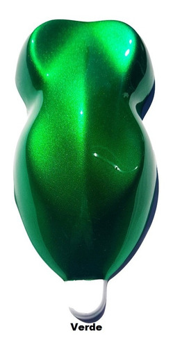 Imagen 2 de 3 de Barniz Candy Color Verde X 1 Lt.