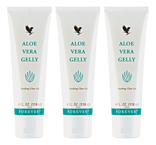 3 Aloe Vera Gelly, Gel De Sábila, Forever Living