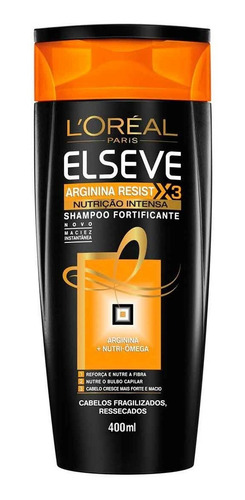 Shampoo Elseve Arginina Resist X3 Nutrição Intensa 400ml