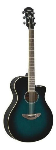 Yamaha Apx600 Guitarra Electroacústica Oriental Blue Burst 