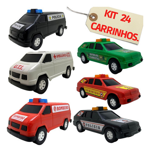 Kit Atacado 24 Carrinhos Brinquedo Militares Para Presente