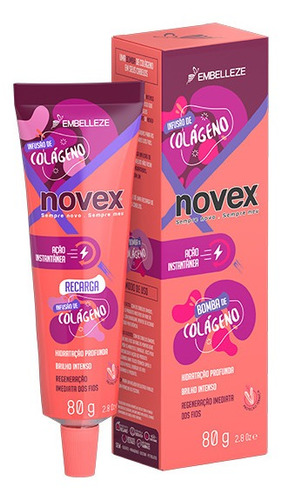 Novex Recarga De Infusión De Colágeno 80g Hidratación-brillo