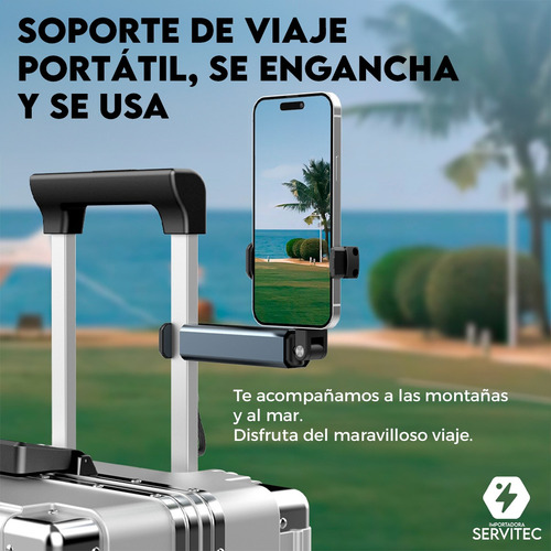 Soporte Portátil Celular Plegable 360° Viaje Streaming