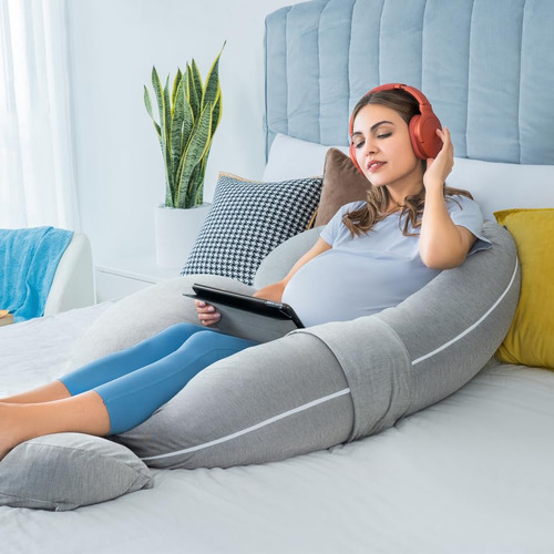 Funda De Almohada De Embarazo En Forma E, Algodón