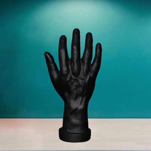 Modelo De Mano Masculina De Mano Falsa, Negro Derecha