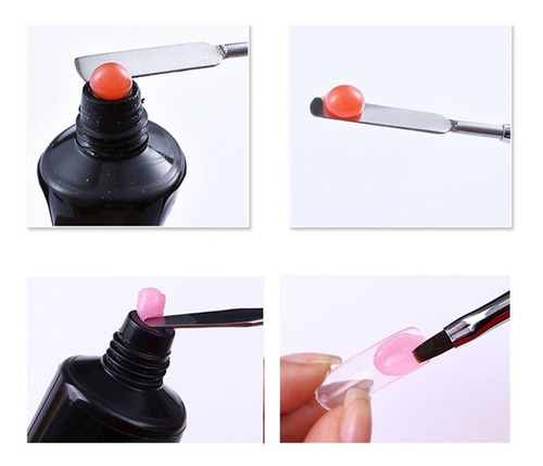 Imagen 5 de 10 de Kit Polygel Uñas Manicura Solucion Cabina Uv Led Capsula