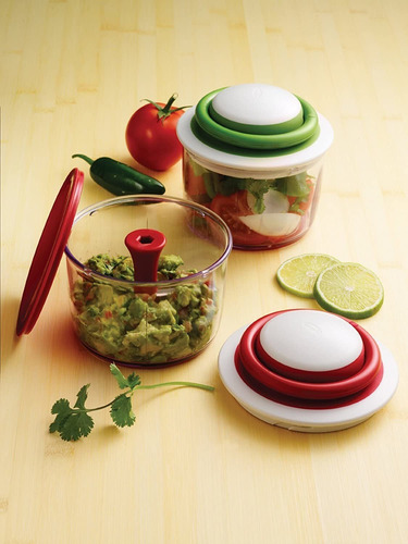 Imagen 9 de 10 de Picadora De Alimentos Manual Chef'n Veggichop (rúcula)