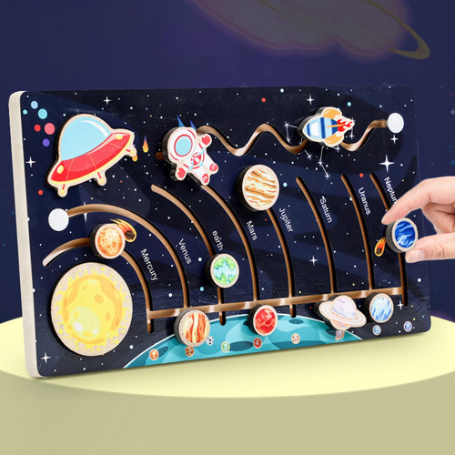Rompecabezas Mesa De Actividades Planetas De Juego