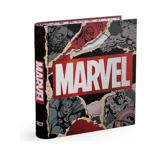 Carpeta Escolar Nº3 Marvel 3 Anillos Oficial Mooving