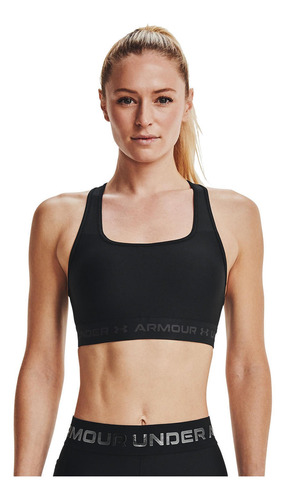 Peto Mujer Ua Crossback Mid Bra Negro Under Armour