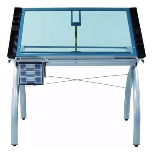 Mesa Dibujo Artístico Escritorio Cristal Templado Restirador