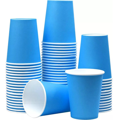 Vaso Stendy Polipapel 8 Onzas Descartable Pack X10 Unidades Color Azul