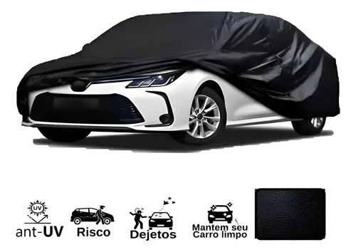 Capa Cobrir Carro 100% Forrada Impermeável Couro Anti-gato