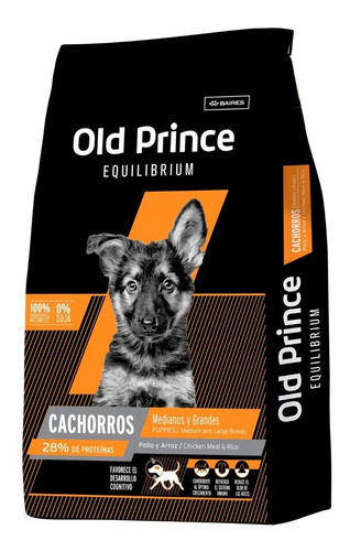 Alimento Old Prince Equilibrium Cachorro Raza Med Y Gde 15kg