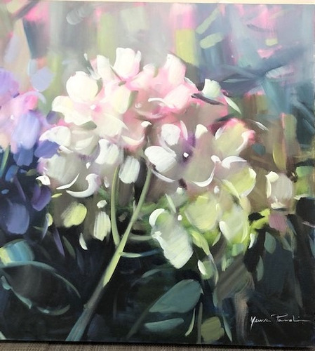 Quadro Acrílico S/tela Painel Hortências 60x80cm