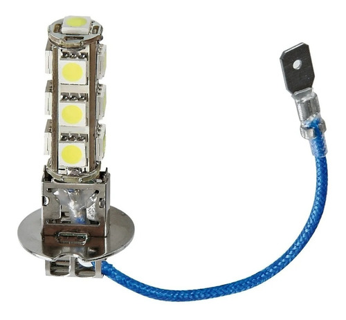 Par De Lamparas H3 13 Leds 5050 Smd Blanco Frío 12v