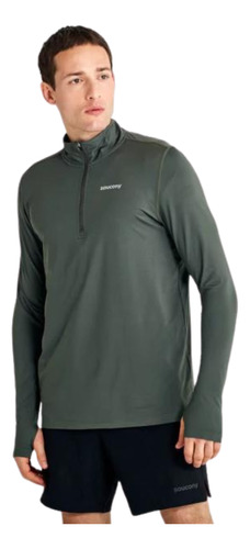 Buzo Saucony Sweatshirt Solstice 1/4 Zip Hombre Deportivo