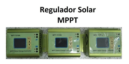 Imagen 3 de 7 de Controlador Regulador Solar Mppt Con Pantalla Lcd Mpt7210a