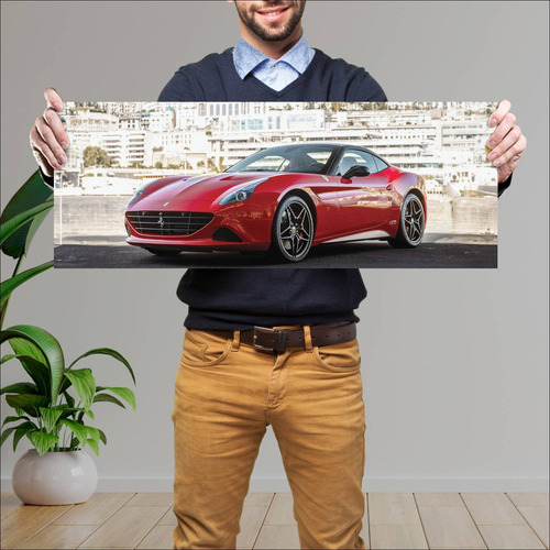 Cuadro 30x80cm Auto 2017 Ferrari California T Th 655