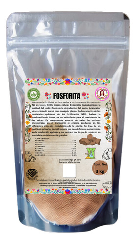 Roca Fosfórica Fosforo Mineral Alta Pureza