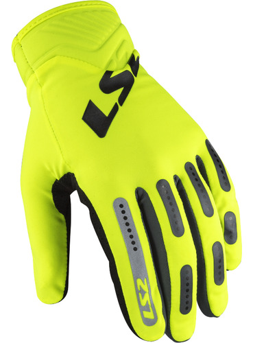 Guantes Moto Cortos Ls2 Bend Palma Reforzada Cross Gaona Amarillo Flúo Xl