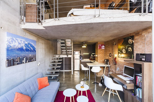 Loft Duplex En Edificio Premiado Bienal Arquitectura, Ñuñoa