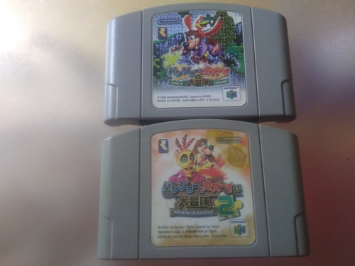 Combo De Banjo Kazooie 1 Y 2 De Nintendo 64 Versión Japonesa
