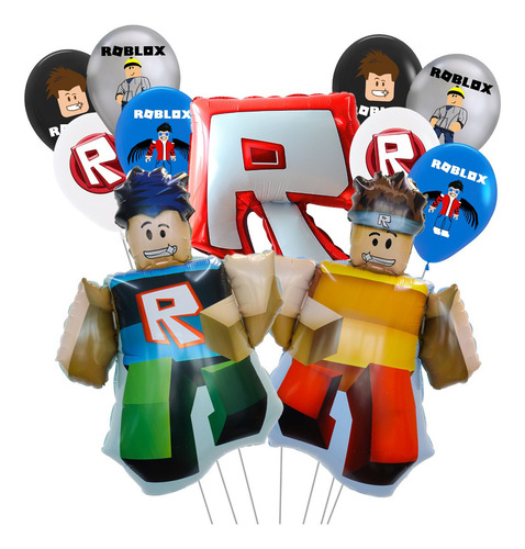 Globos Roblox 23 Pz, Fiesta Gamer Cumpleaños