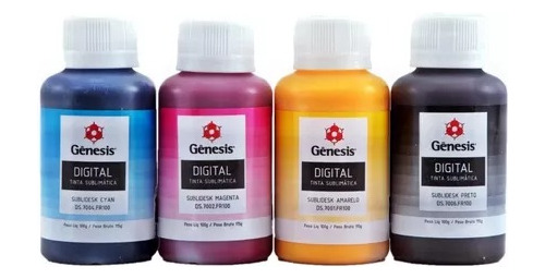 Tinta Sublimática Gênesis Original 100ml Kit C/ 4 Unidades