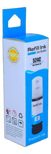 Tinta T524 Cian Alternativa 70ml Para Ep L6490 L15150 L15160
