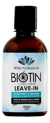 Leave-in Biotin Long Hair Wellis Profissional 250 Ml