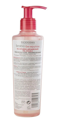 Imagen 3 de 8 de Sensibio Gel Moussant 200ml Bioderma