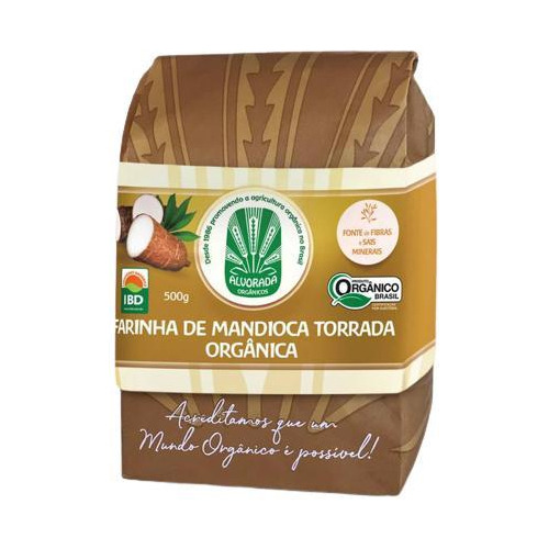 Kit 2x: Farinha De Mandioca Torrada Orgânica Alvorada 500g