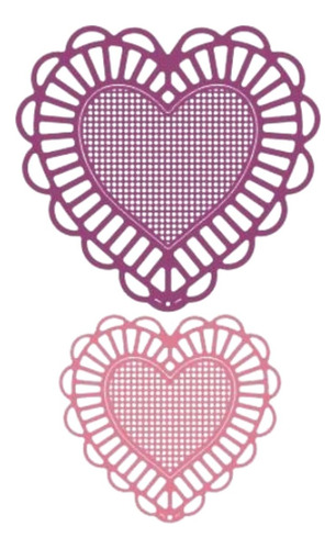 Suaje De Corte De Corazon / Two Of Hearts Die