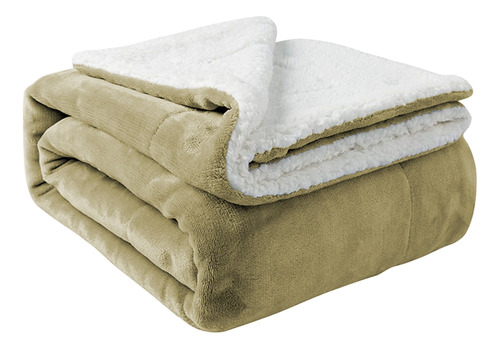 Manta Reversible Flannel/sherpa Frazada Polar De 150x200cm