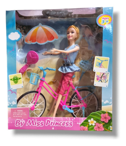 Muñeca 28 Cm Con Bicicleta Cutie Holiday De Jretro