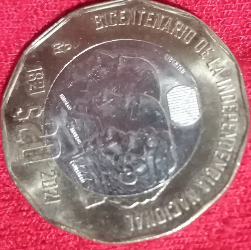 Moneda De $20 Conmemorativa Del Bicentenario De La Independe
