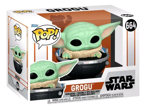 Funko Pop! Star Wars: The Mandalorian Grogu In Hover-pr #664