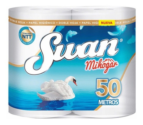 Papel Higiénico Swan Pack X 4 Rollos 50mts c/u