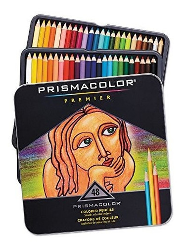 Prismacolor 3598tht Premier Colored Woodcase Pencils, 48 Col